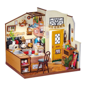 DIY Miniature Dollhouse Kit | Cozy Kitchen