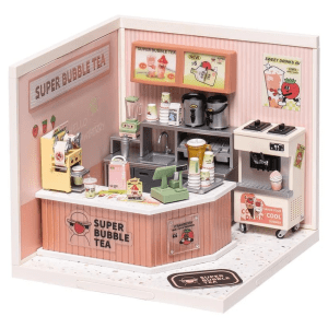 DIY Miniature Dollhouse Kit | Double Joy Bubble Tea