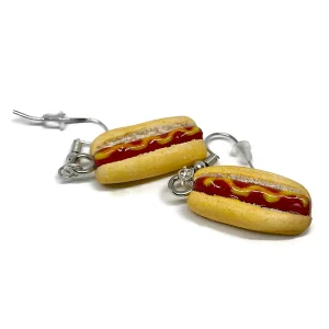 Hot Dog Dangle Earrings